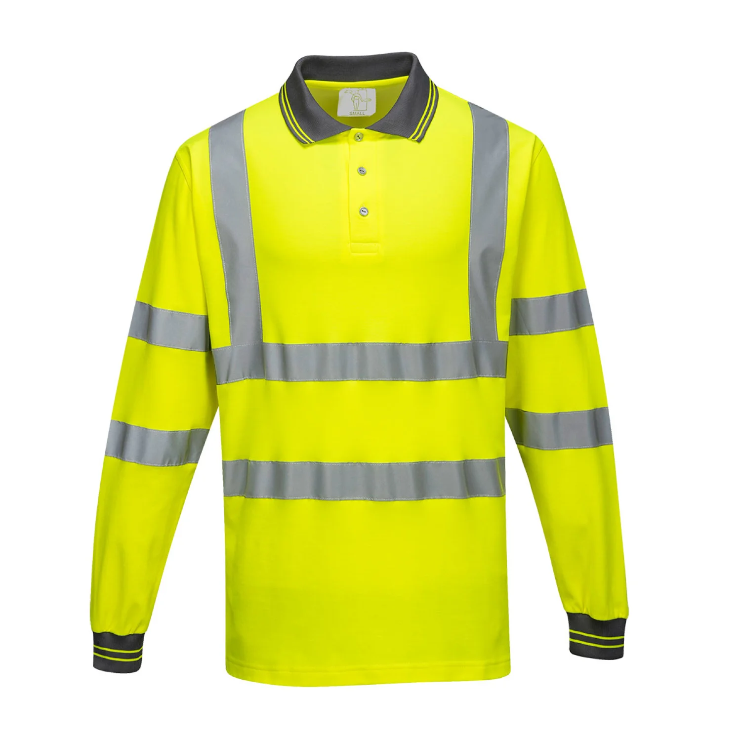 Portwest Hosszú ujjú Cotton Comfort pólóing sárga