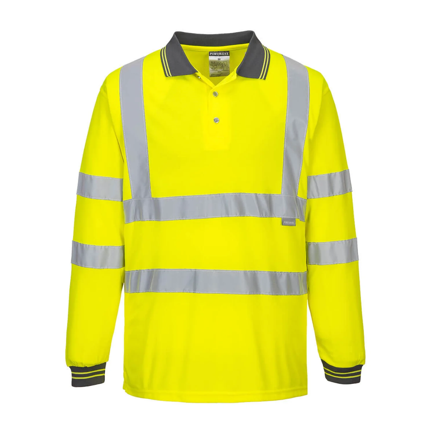 Portwest Hi-Vis hosszú ujjú pólóing sárga