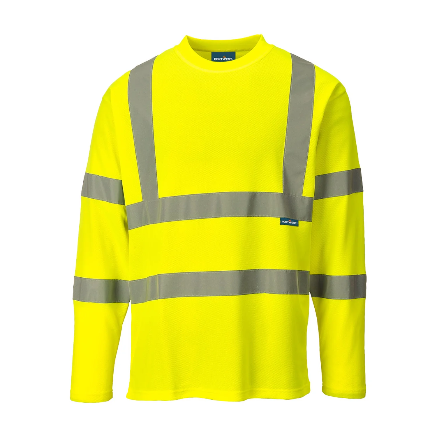 Portwest Hi-Vis hosszú ujjú pólóing sárga