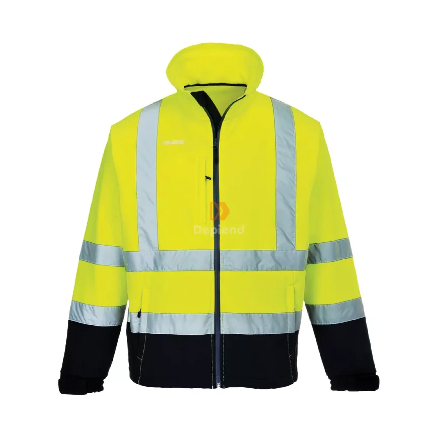 Portwest Láthatósági kontraszt Softshell (3L) sárga / tengerészkék