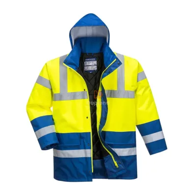 Portwest Hi-Vis Kéttónusú Traffic kabát kabátok és