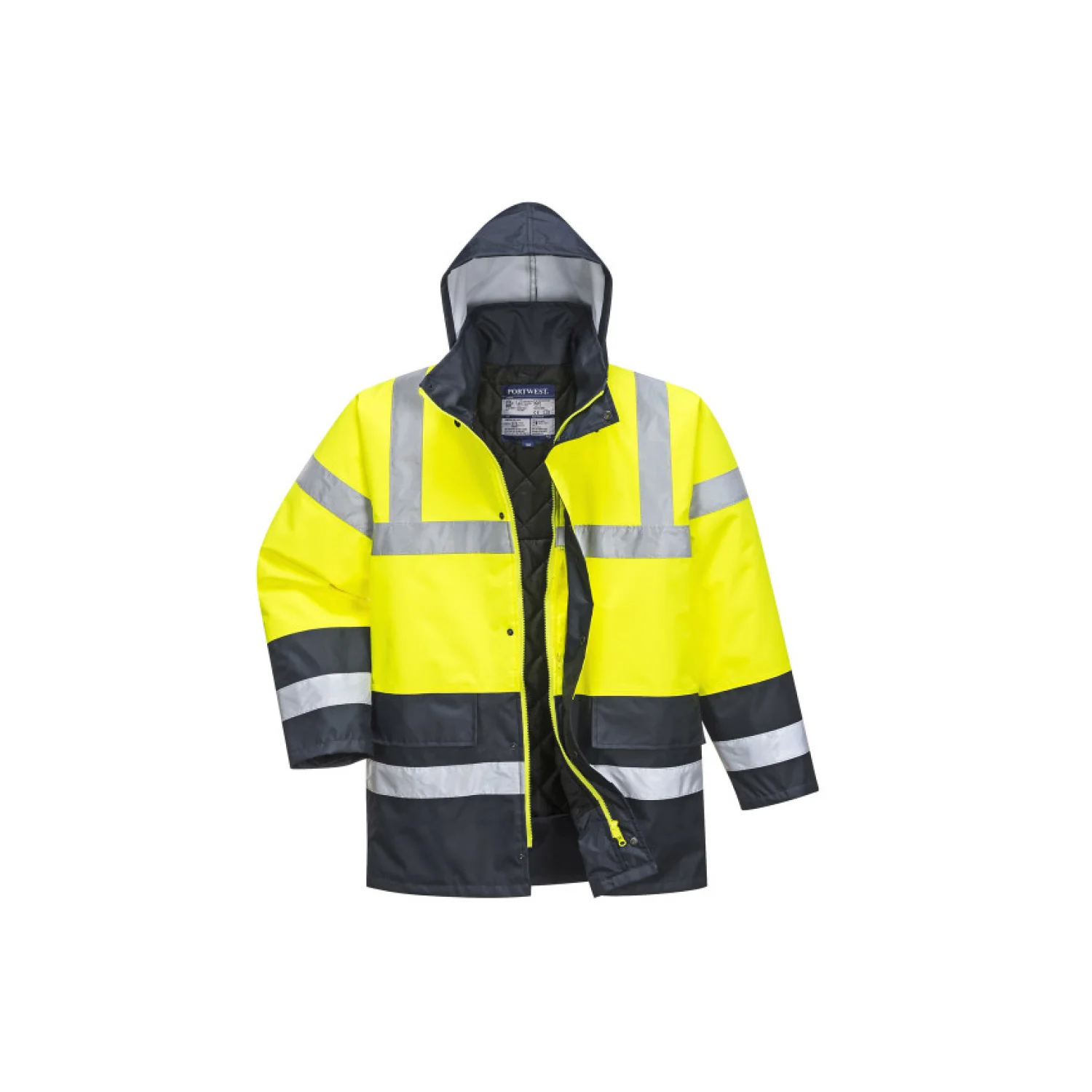 Portwest Hi-Vis Kéttónusú Traffic kabát Sárga