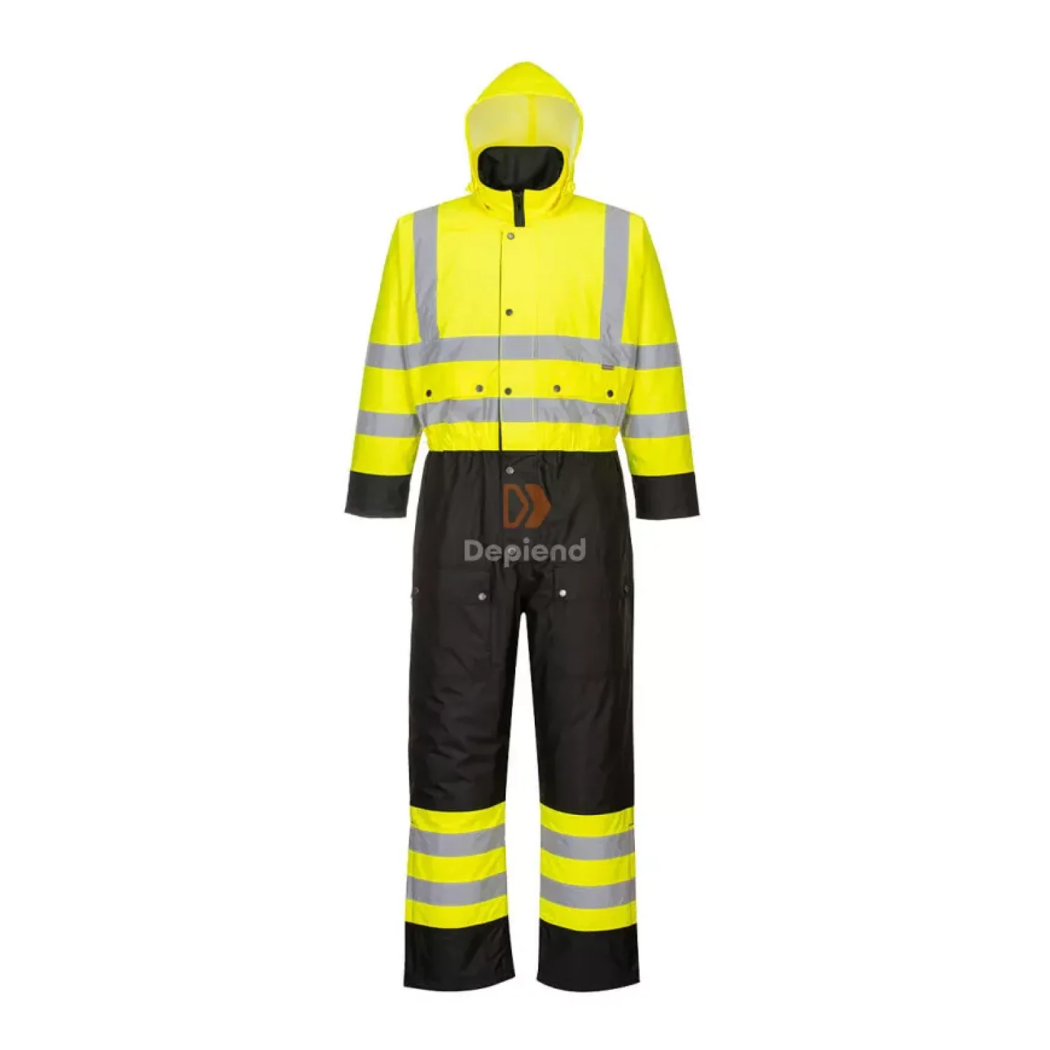 Portwest Hi-Vis Contrast bélelt overál sárga / fekete