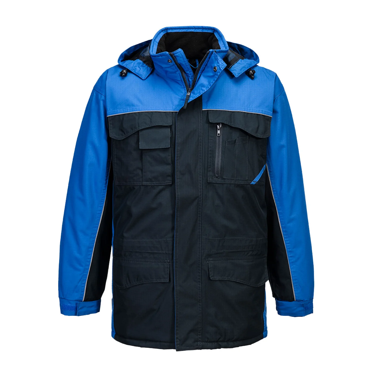 Portwest RS kéttónusú kabát Navy/Royal