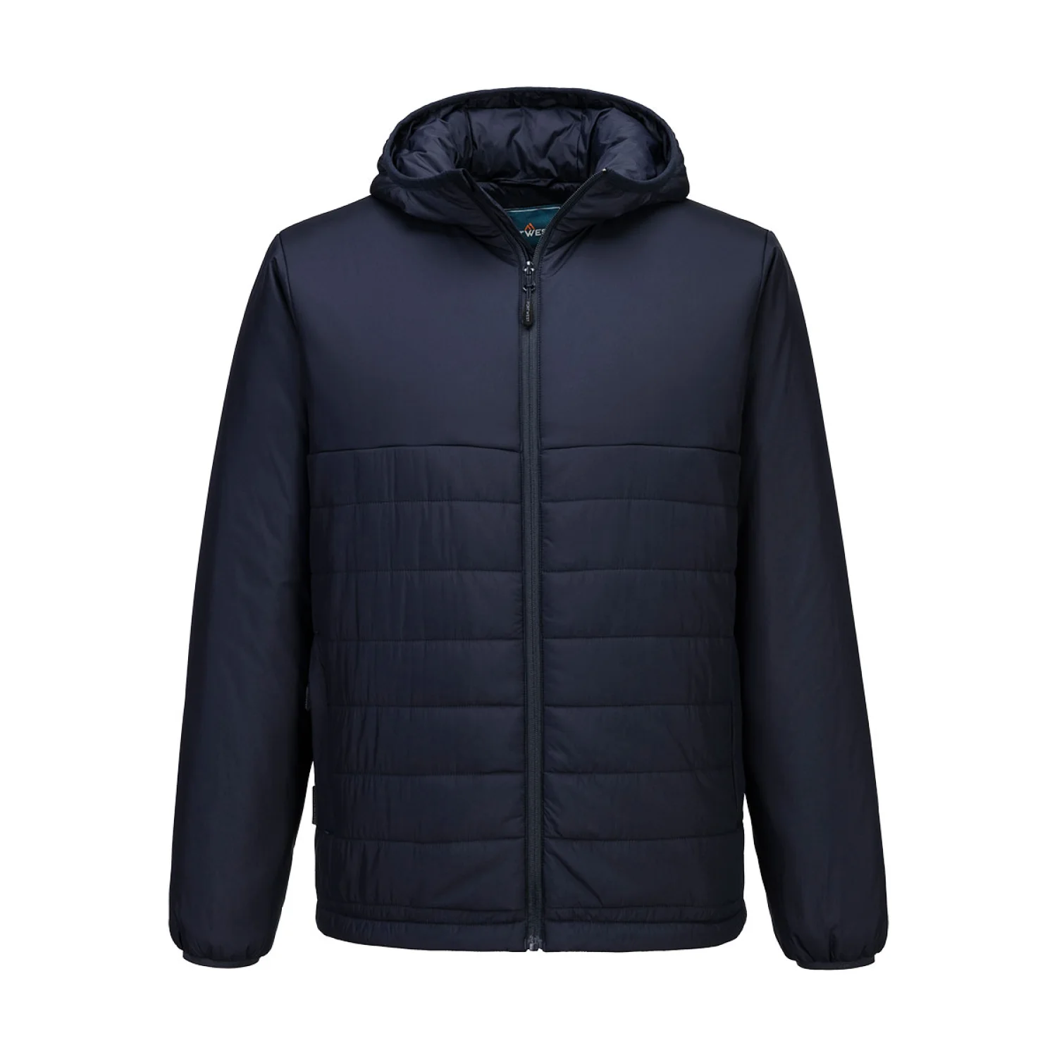 Portwest Hooded Insulated Baffle Jacket Navy