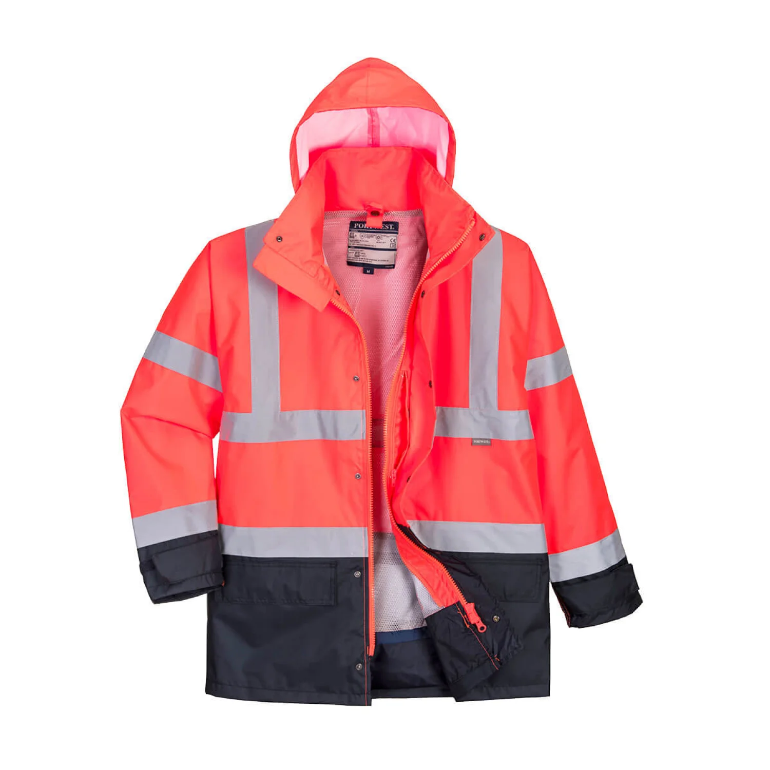 Portwest Hi-Vis Executive 5 az 1-ben kabát Piros/Navy