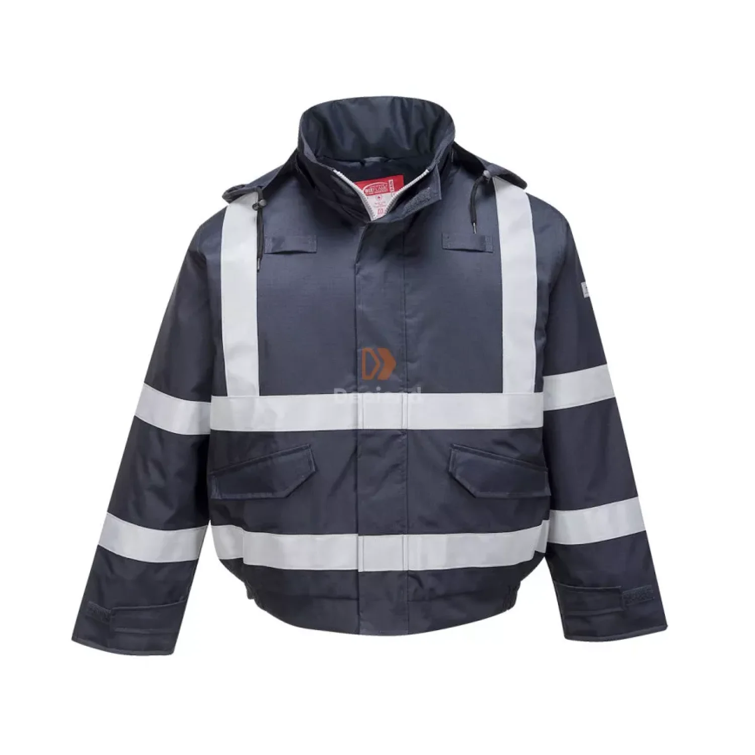 Portwest Bizflame Rain FR Multi Protection bomber kabát tengerészkék