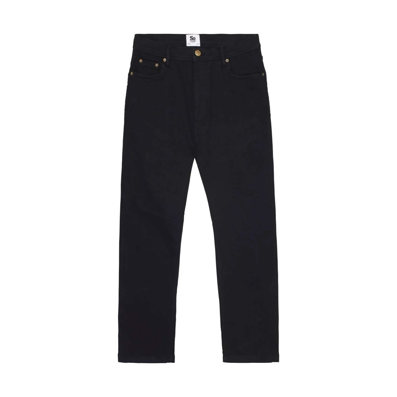 So Denim Leo egyenes szárú farmernadrág Black