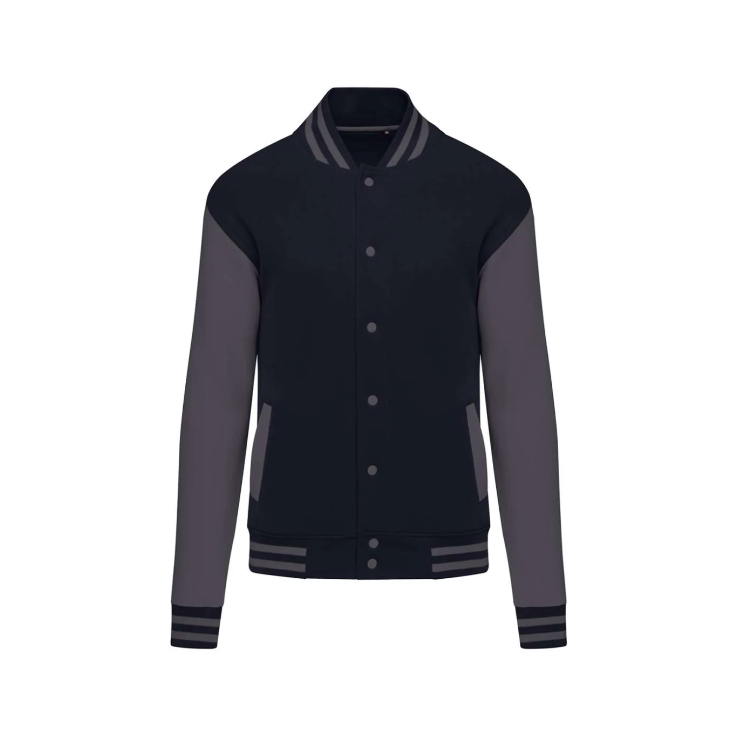 SG Uniszex klasszikus egyetemi dzseki Dark Black/Grey