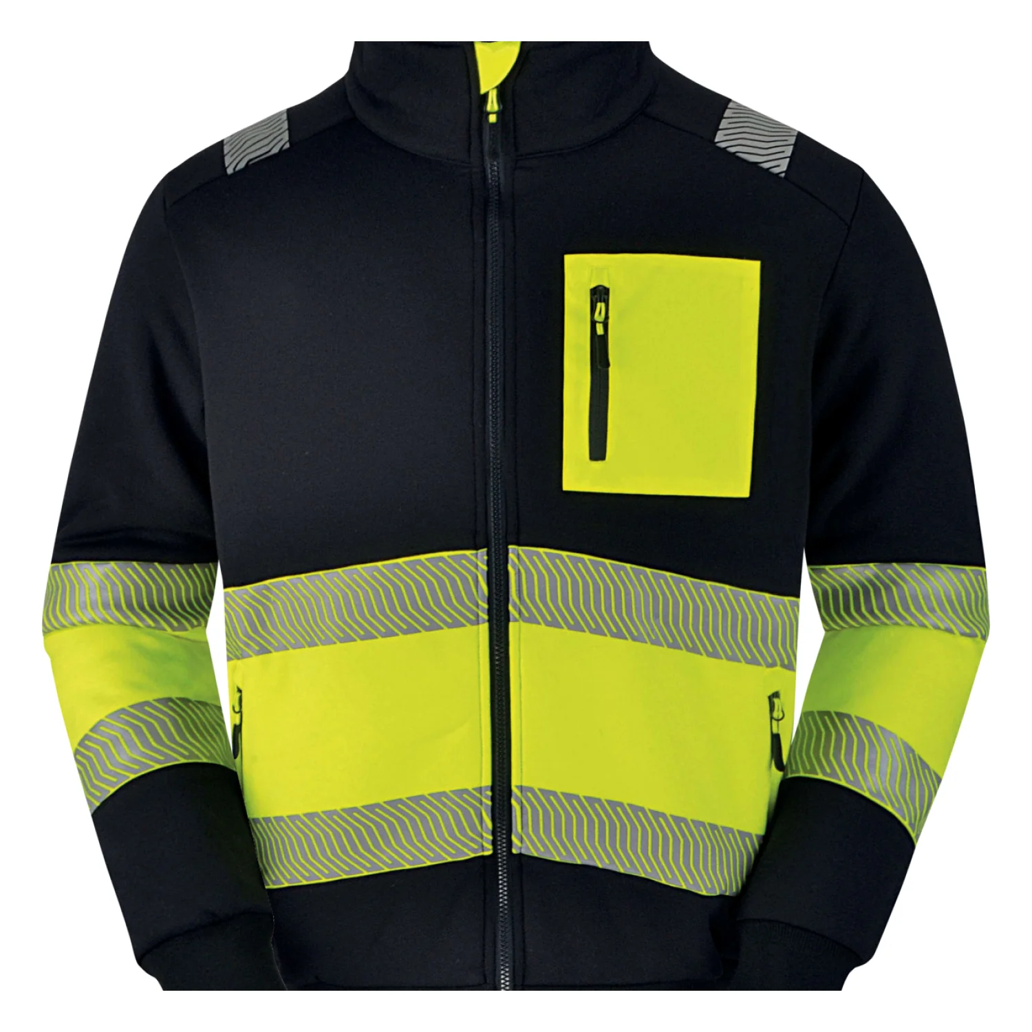 Delta Plus Kabát sherpahv narancssár Fluo sárga-Fekete