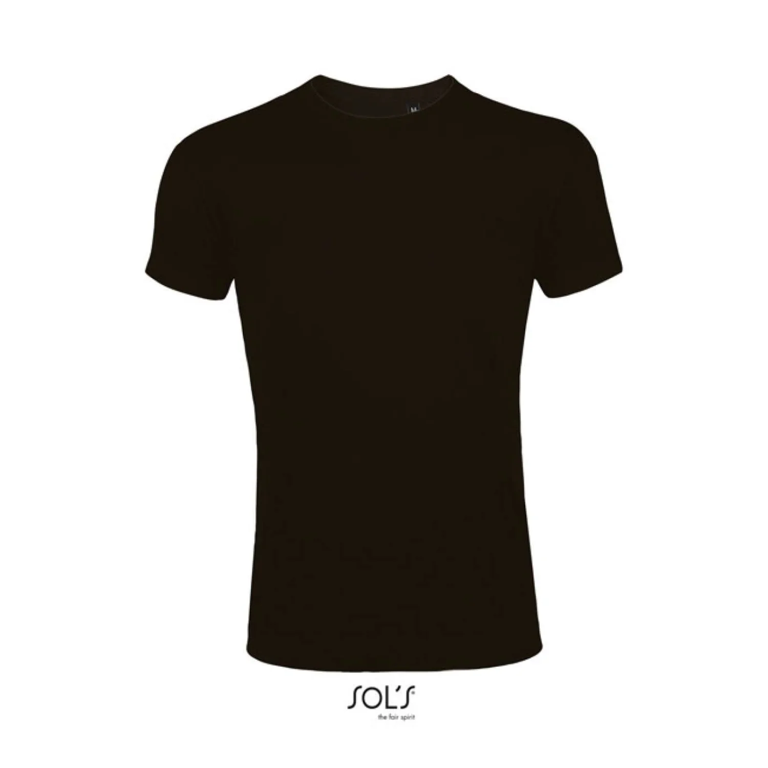 Sol's imperial fit - férfi környakas testhezálló póló Deep Black