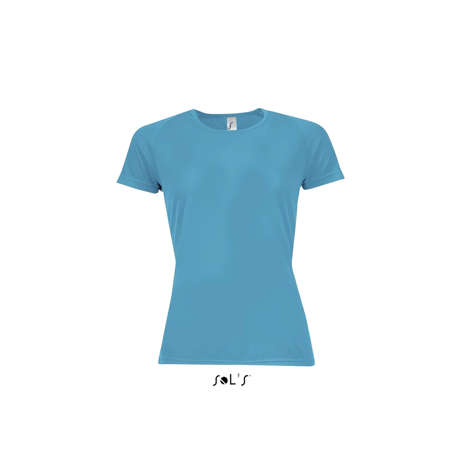 Sol's sporty - női raglan ujjú póló sportruházat Aqua