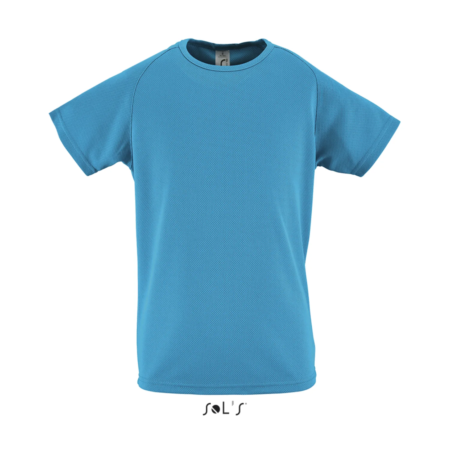 Sol's sporty - gyermek raglan ujjú póló sportruházat Aqua