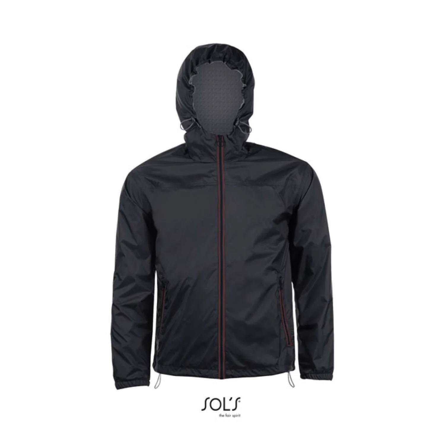 Sol's skate - uniszex bélelt széldzseki Black/Dark Grey
