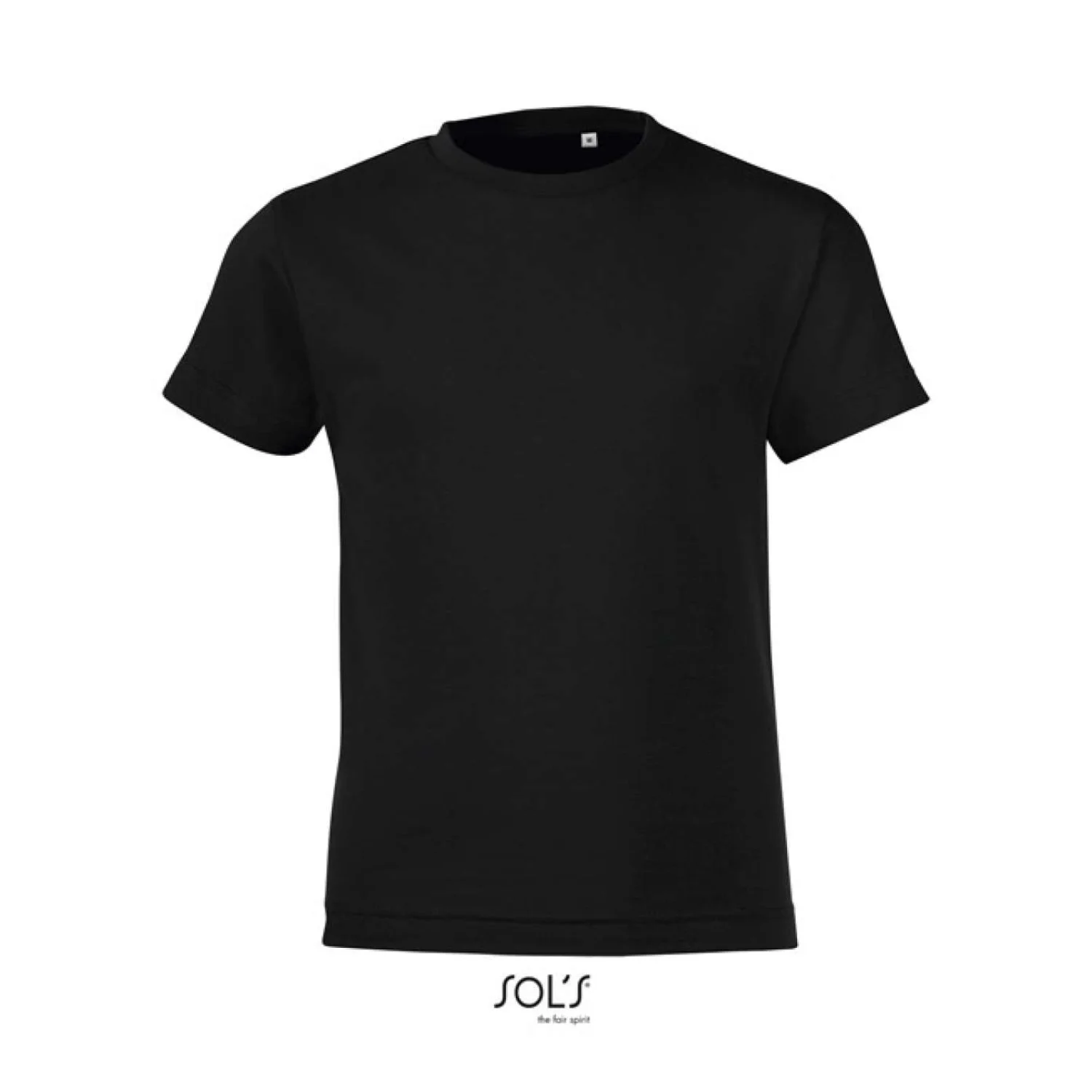 Sol's regent fit - környakas gyermek póló Deep Black