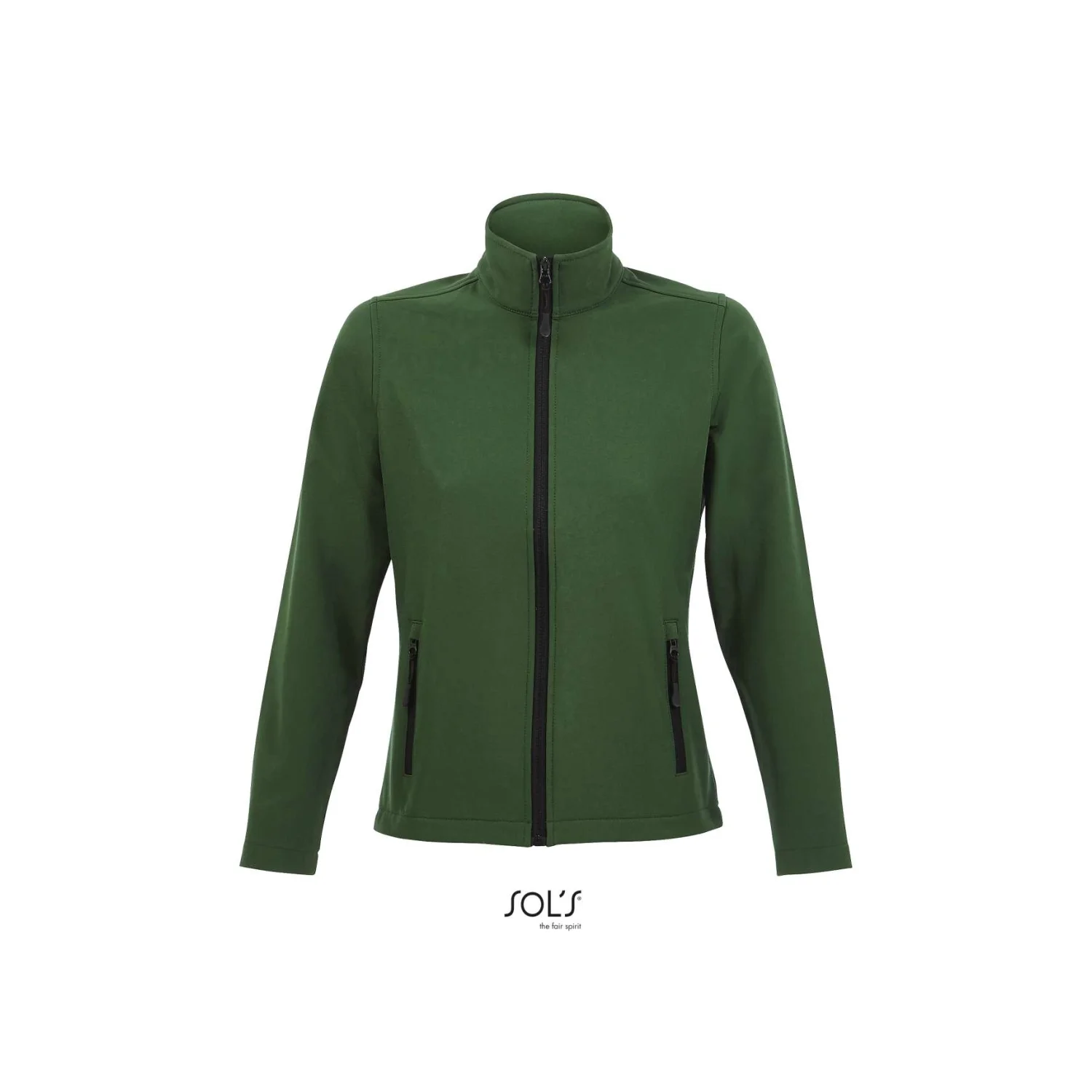 Sol's race softshell cipzáras női dzseki Bottle Green