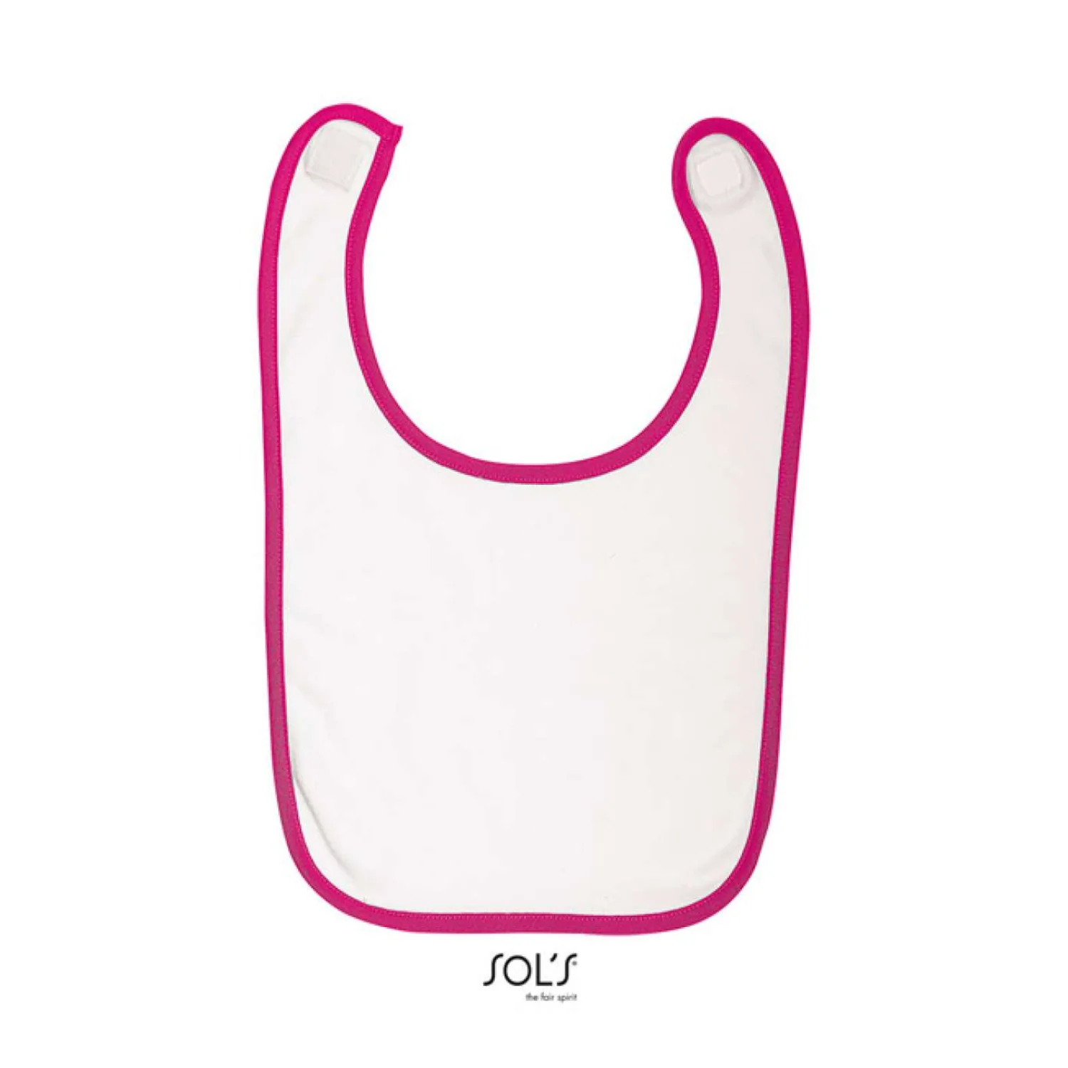 Sol's babib - baba előke törölközők és fürdőlepedő White/Fuchsia