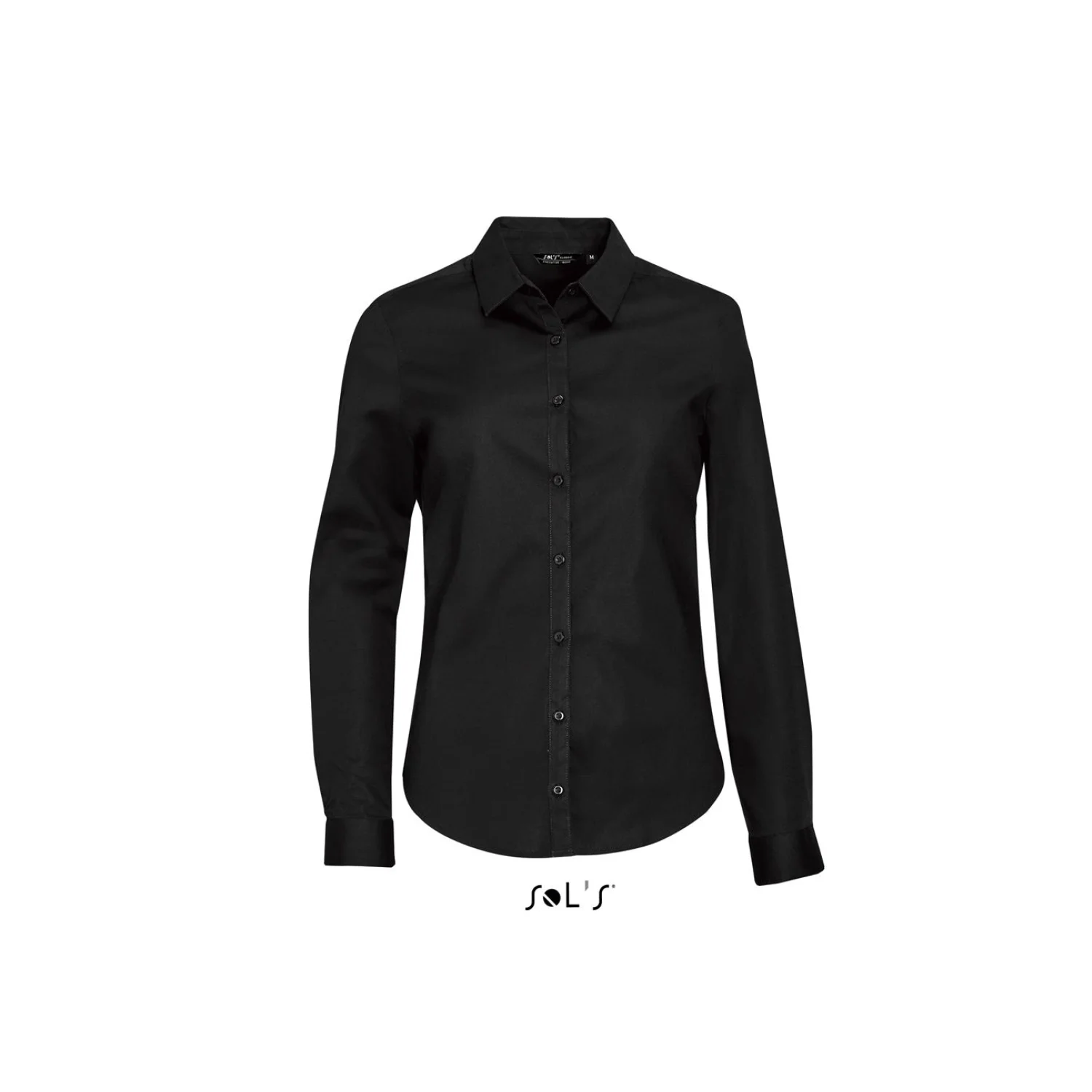 Sol's blake men - hosszú ujjú stretch női ing Black