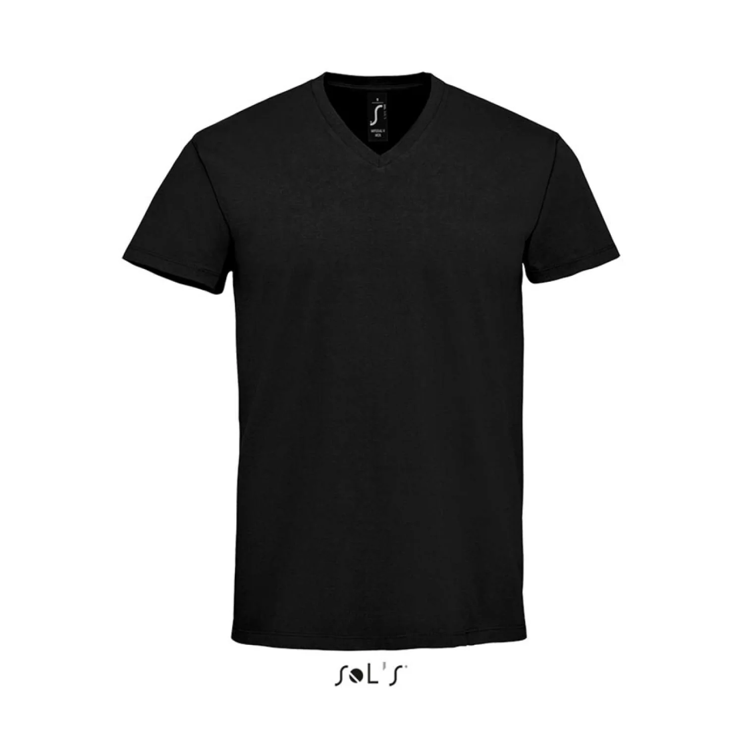 Sol's imperial v men - v-nyakú póló Deep Black