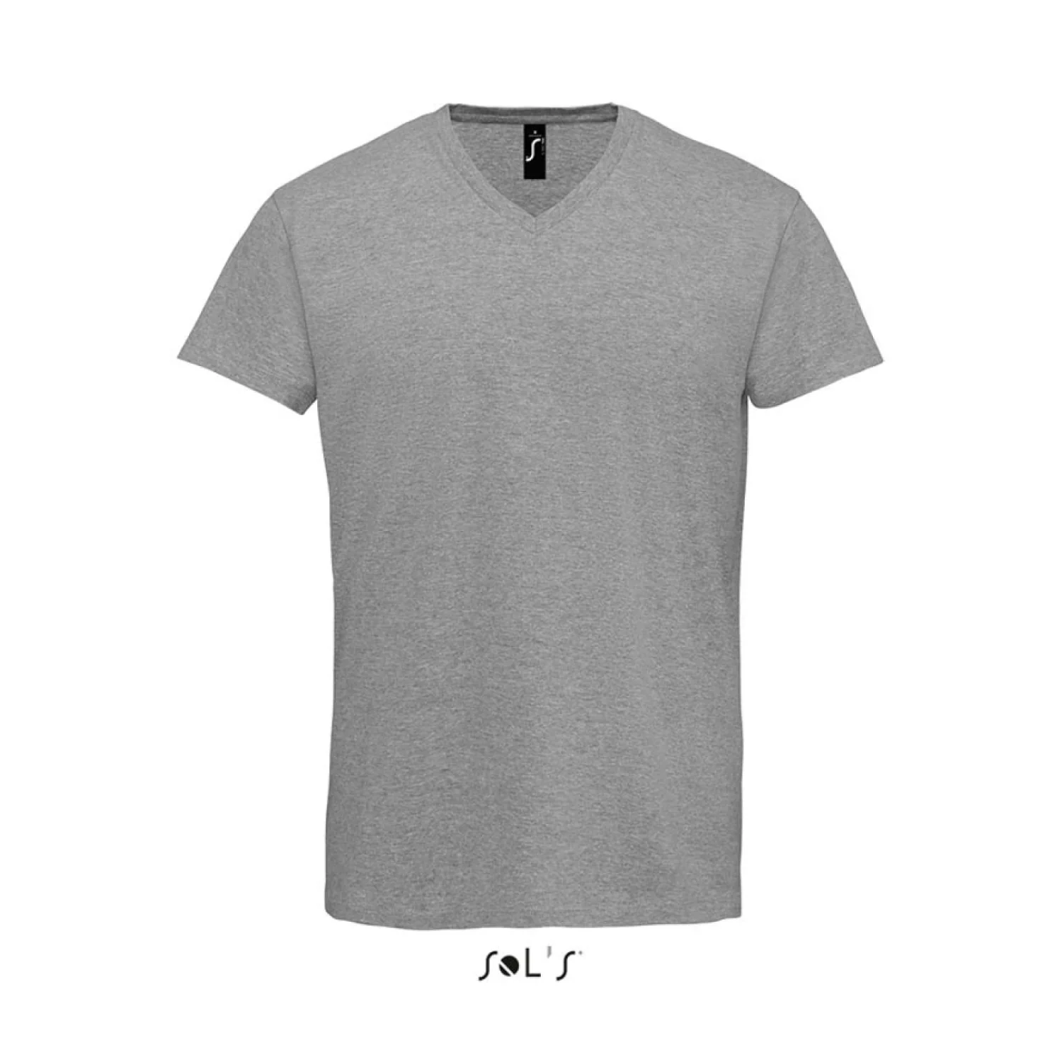 Sol's imperial v men - v-nyakú póló Grey Melange