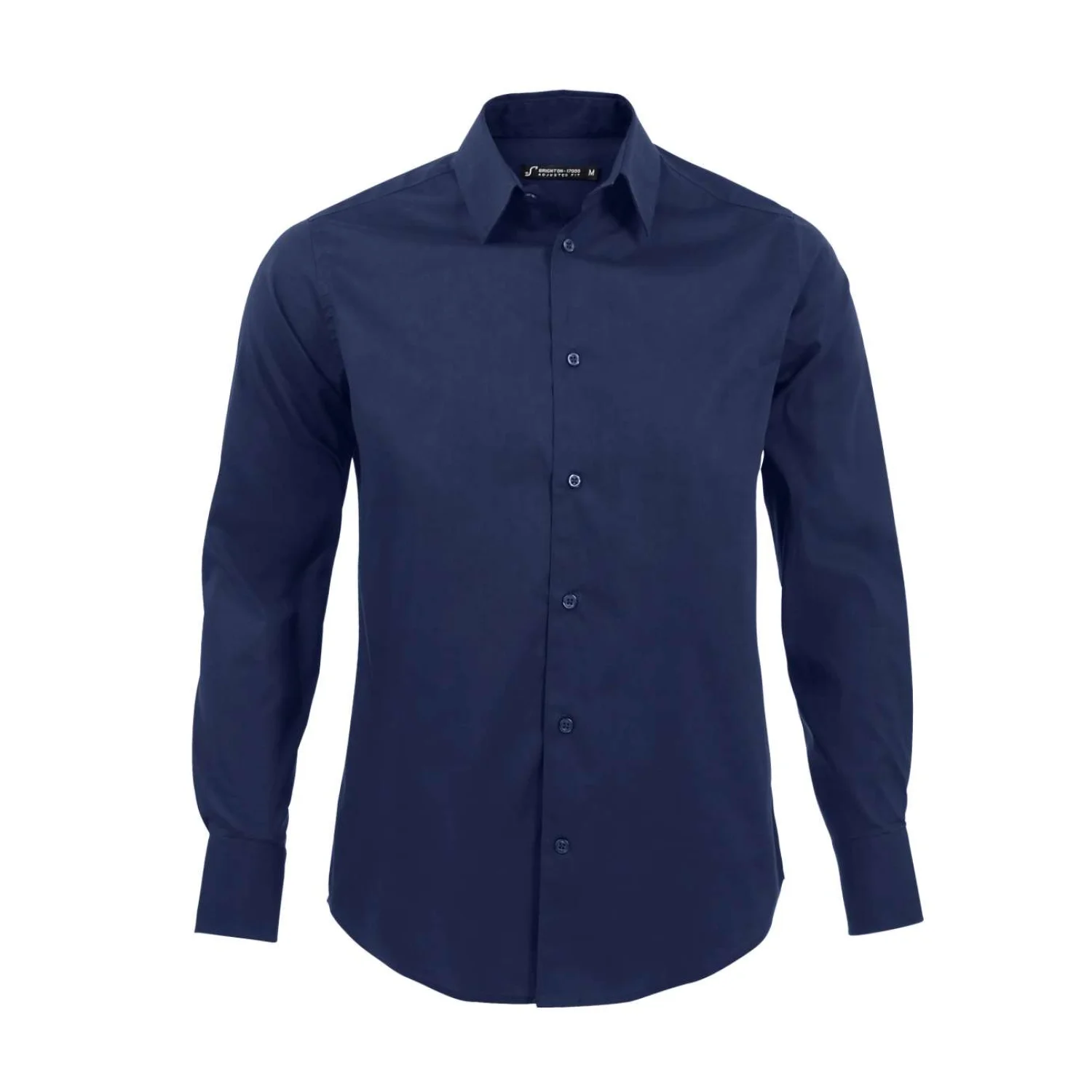 Sol's brighton - hosszú ujjú stretch férfi ing Dark Blue
