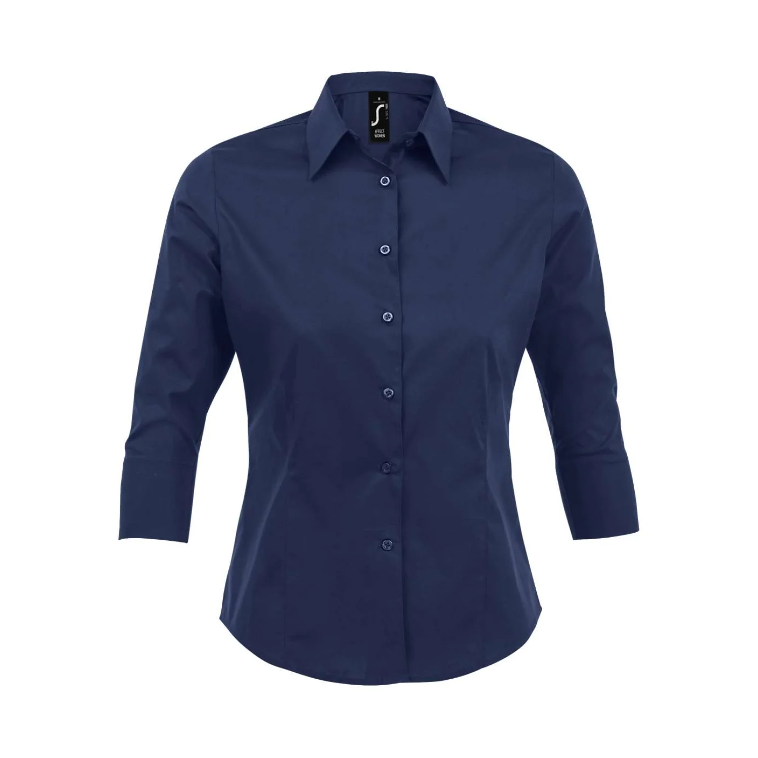 Sol's effect - 3/4-ES ujjú stretch női ing Dark Blue