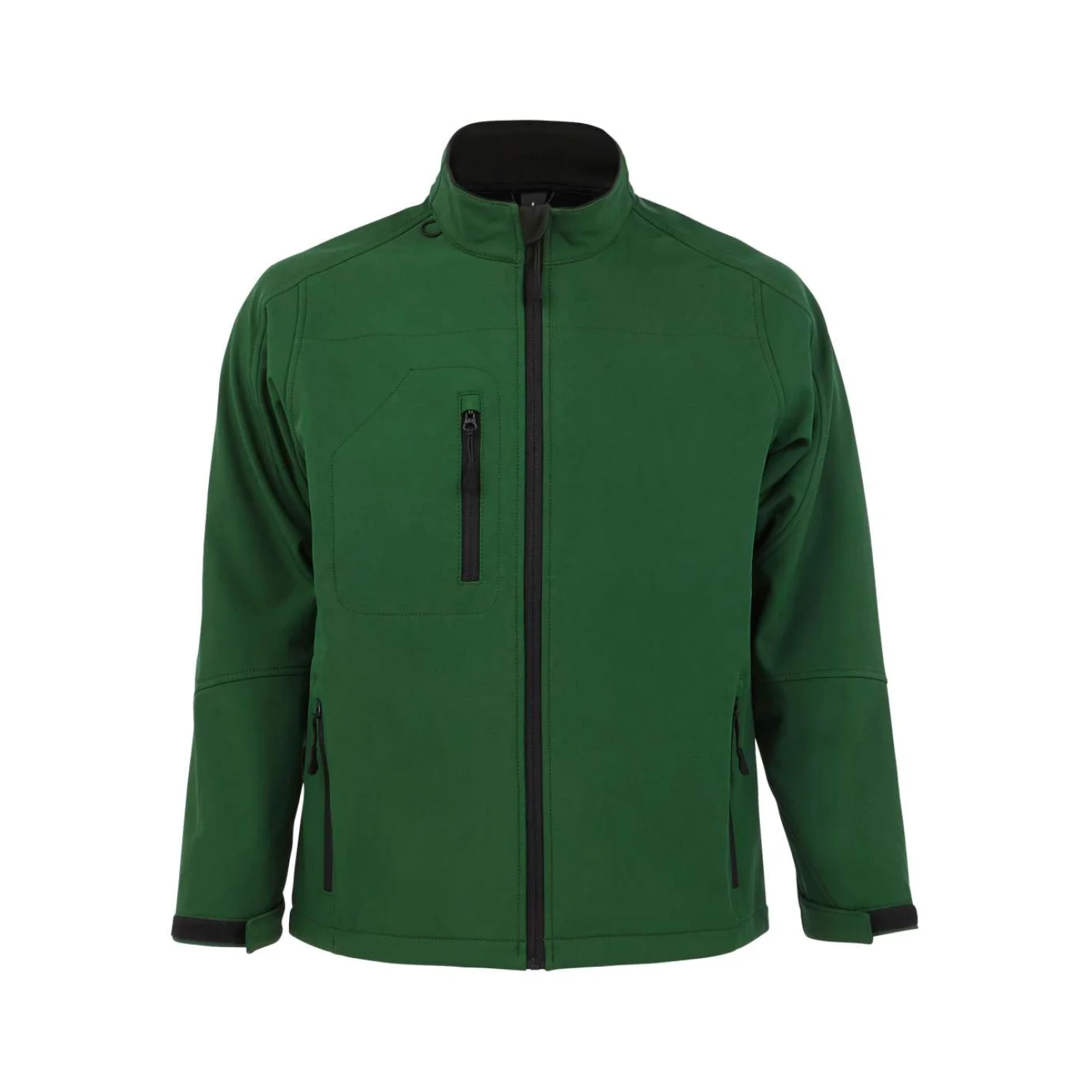 Sol's relax - férfi softshell cipzáras dzseki Bottle Green