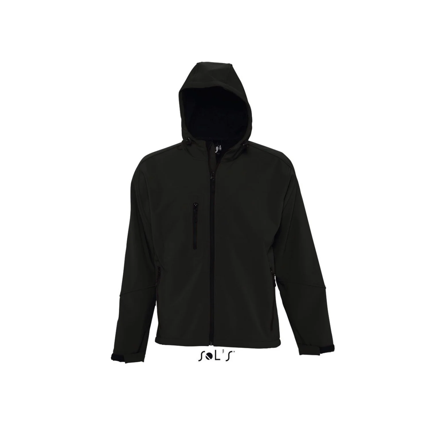 Sol's replay - férfi kapucnis softshell kabátok és dzseki Black