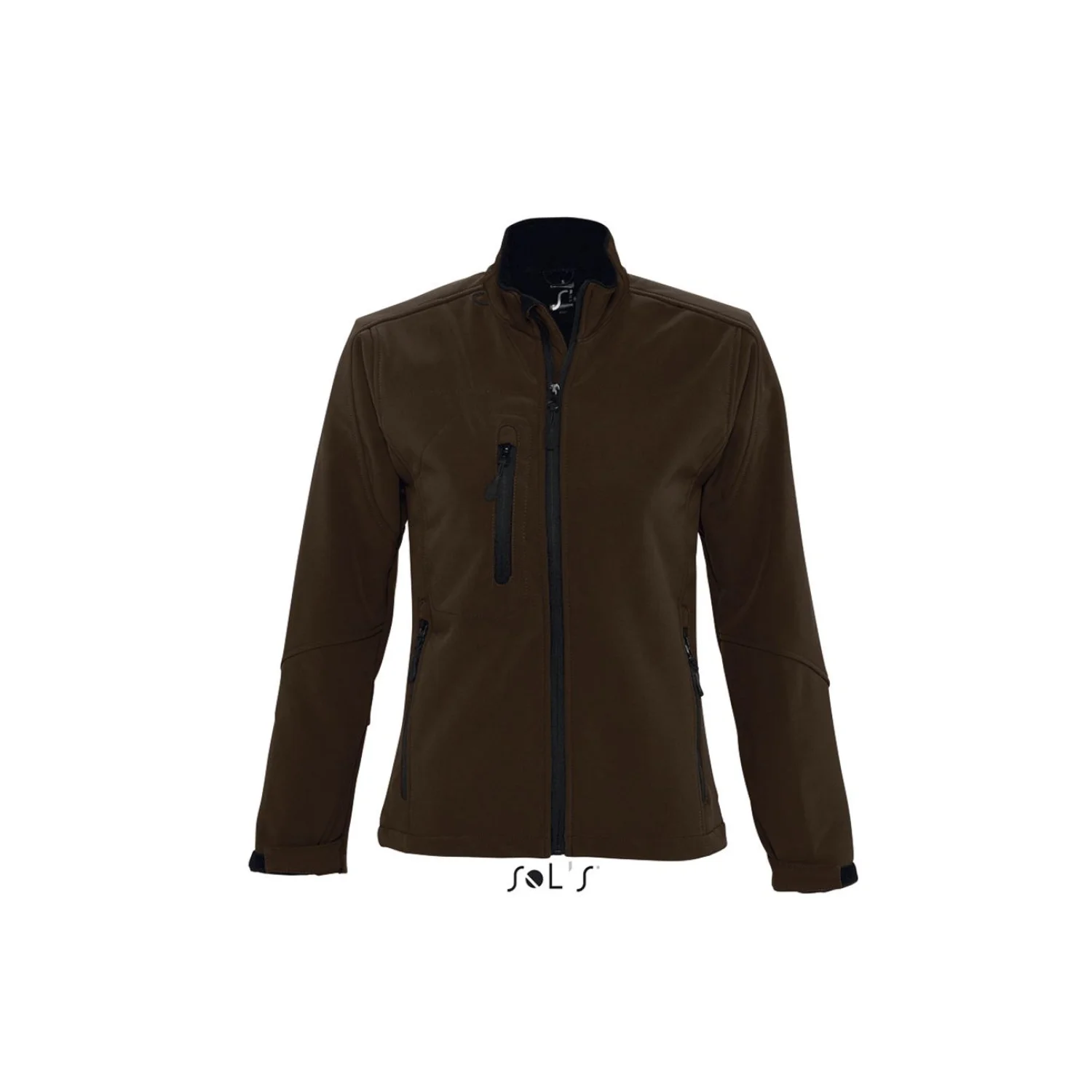Sol's roxy - női softshell cipzáras dzseki Dark Chocolate