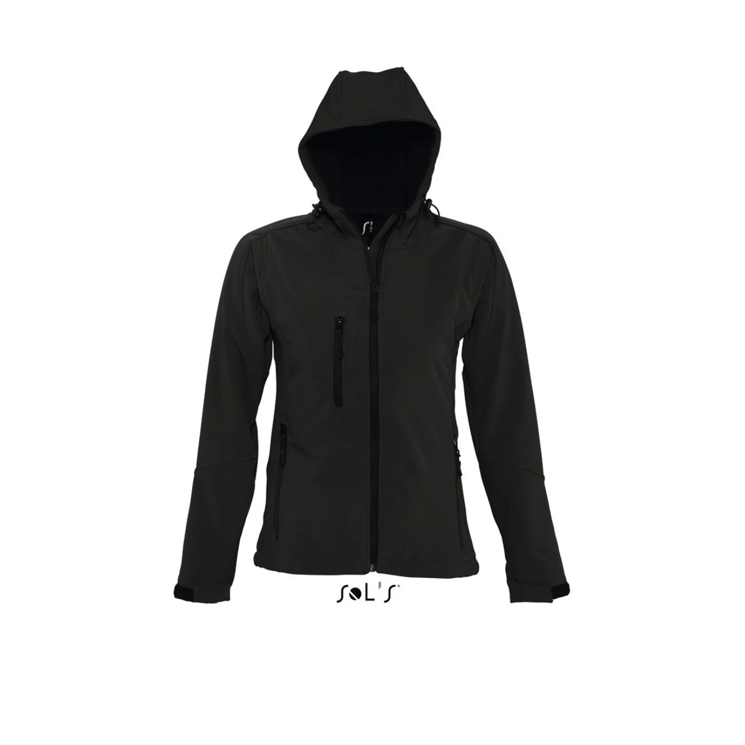 Sol's replay - női kapucnis softshell kabátok és dzseki Black