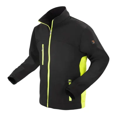 PROCERA softshell kabát fekete-sárga kabátok és