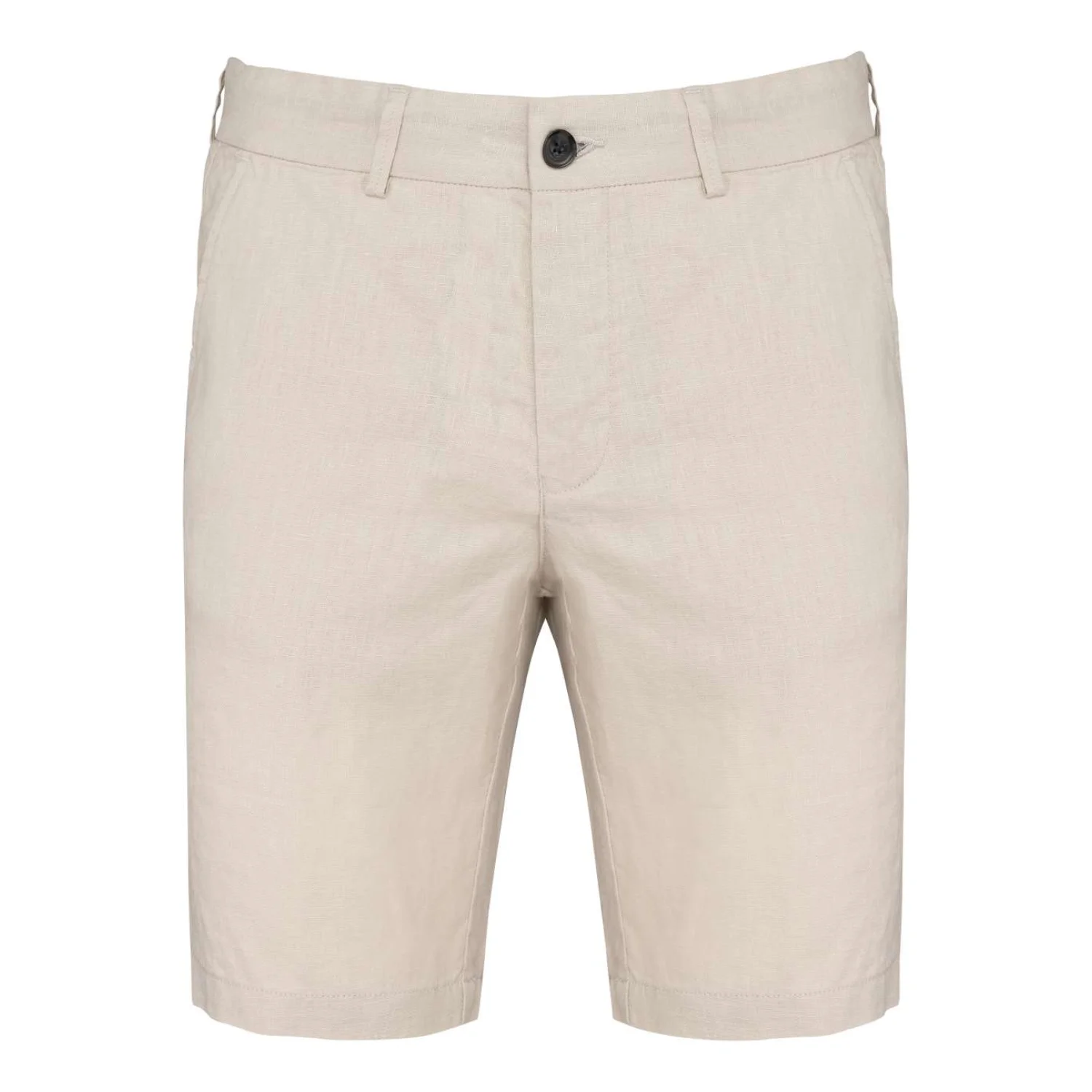 Spasso Férfi len bermuda derekas nadrág Linen Sand