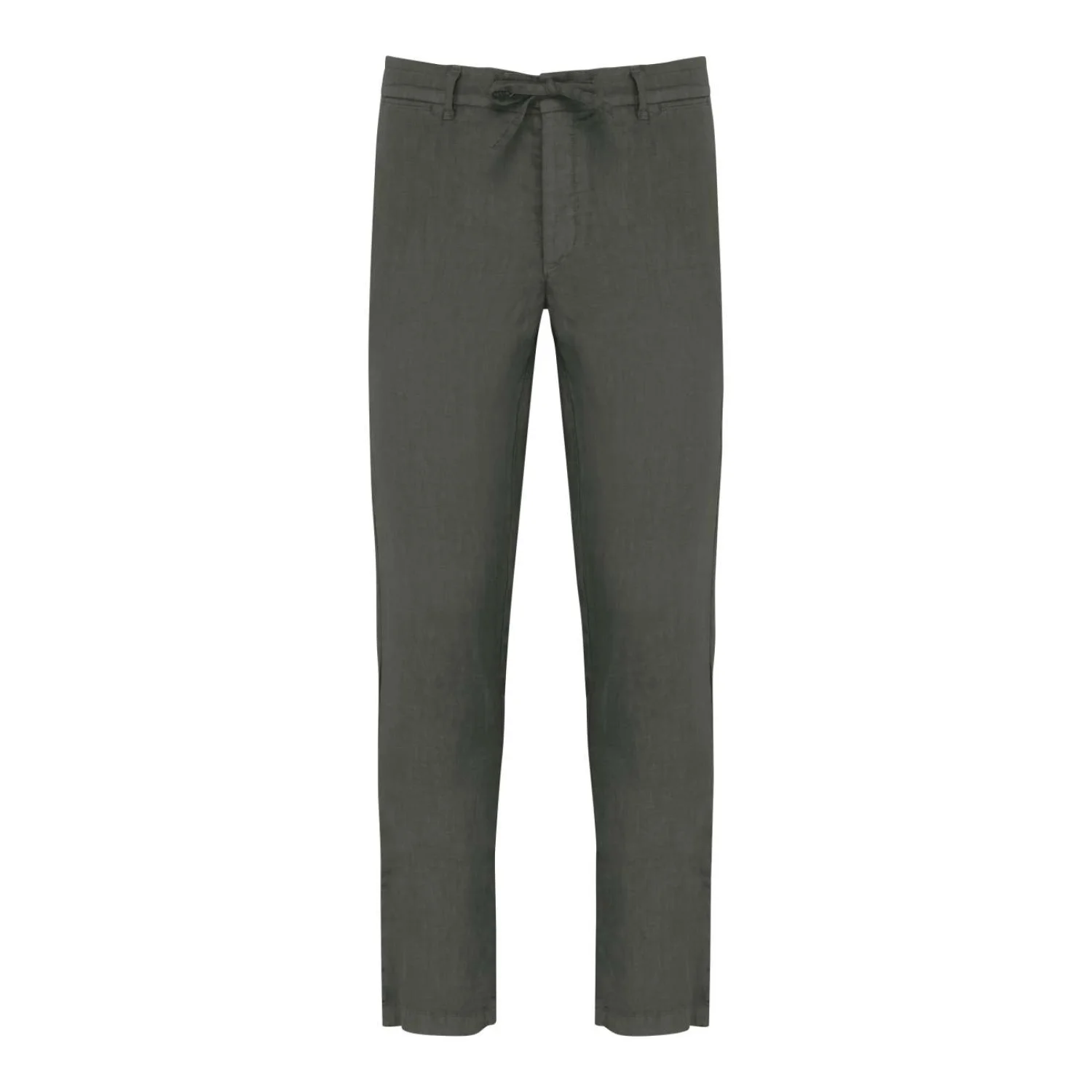 Spasso Környezetbarát mosott hatású len férfi nadrág Washed Organic Khaki