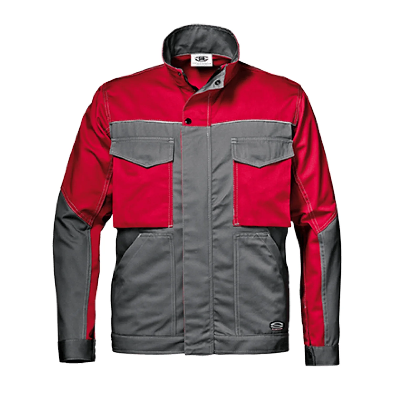 Sir Safety FUSION short jacket MASSAUA SLATE GREY/RED