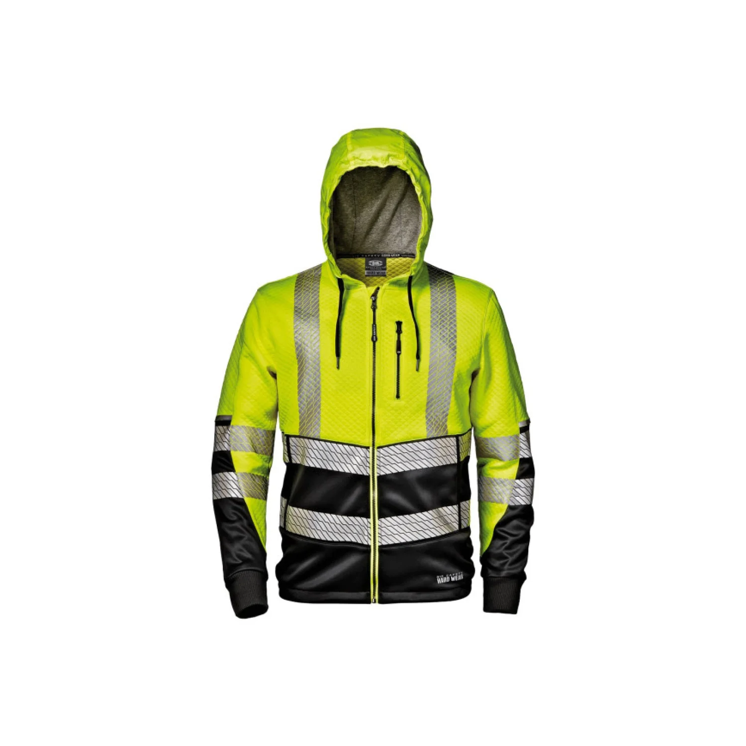 Sir Safety System Arrow kapucnis melegítőfelső fekete/sárga