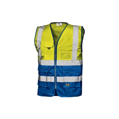 Sir Safety Grifone waistcoat, hi-vis YELLOW/BLUE mellény