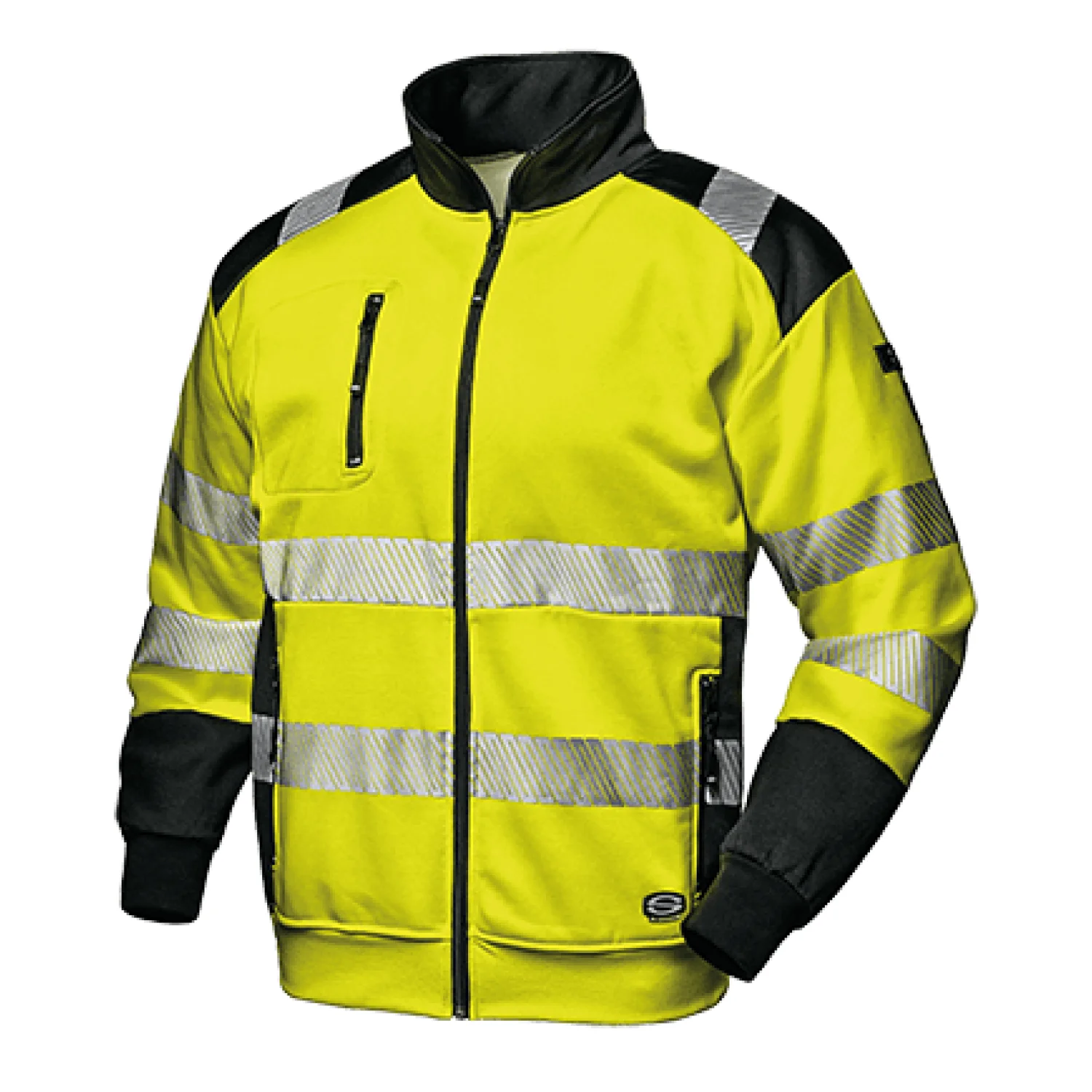Sir Safety FUNNY sweatshirt HI-VIS YELLOW/BLACK