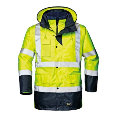 Sir Safety Motorway split kabát, hi-vis sárga kabátok és