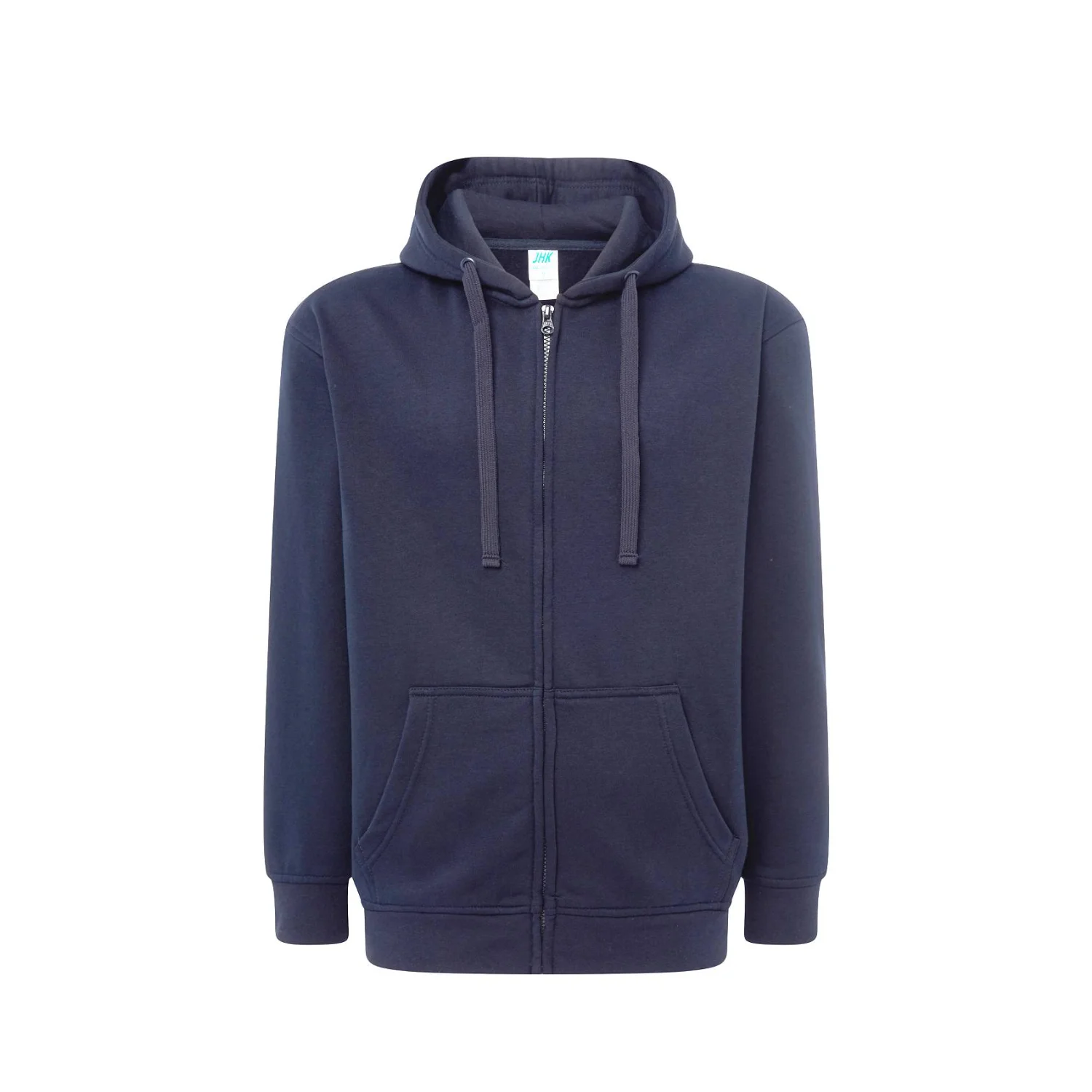 JHK Unisex hooded sweatshirt with a zipper, Grey