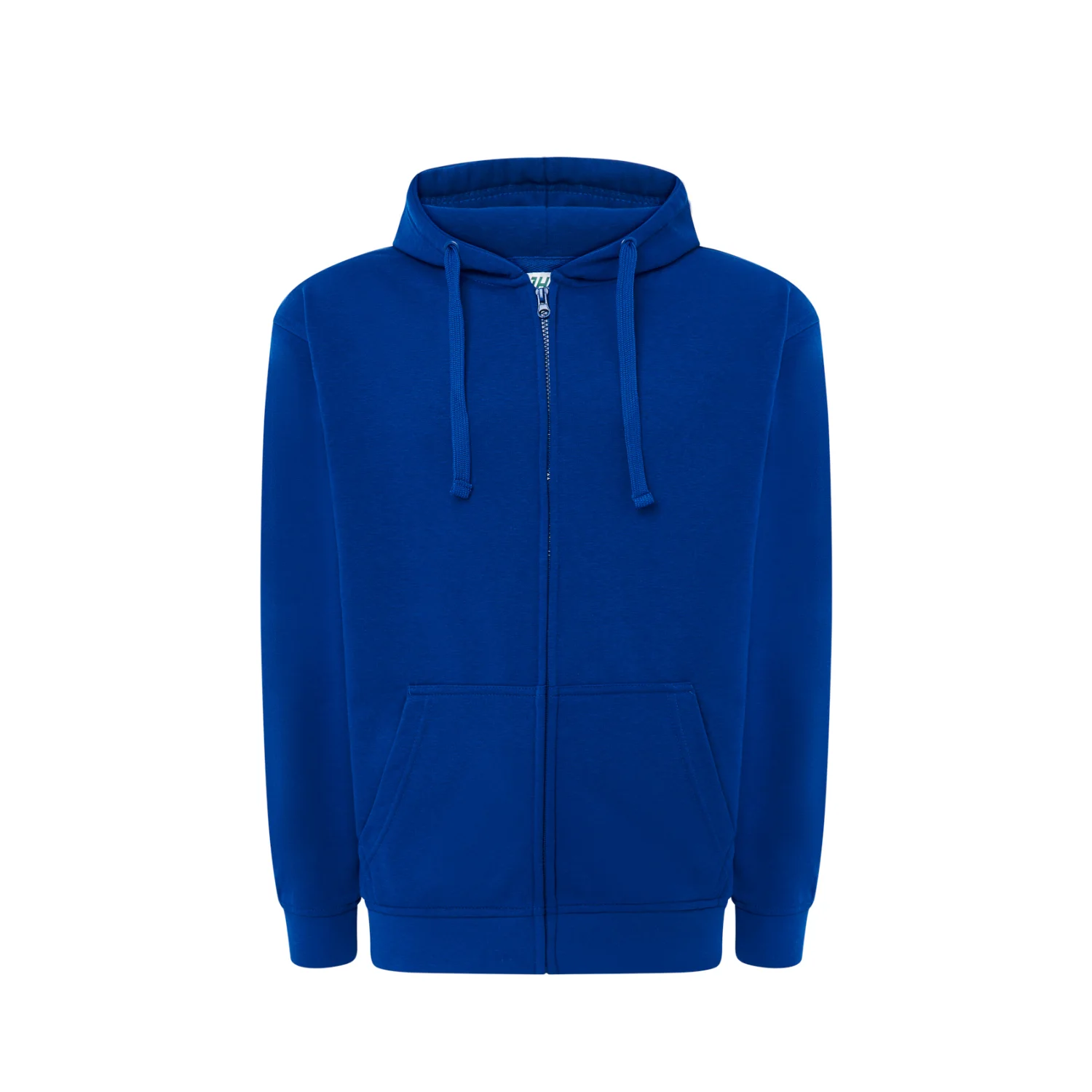 JHK Unisex hooded sweatshirt with a zipper, Royal blue