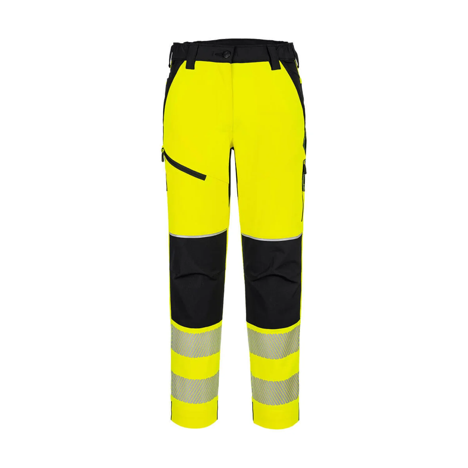 Portwest PW3 Hi-Vis női streccs nadrág sárga/fekete