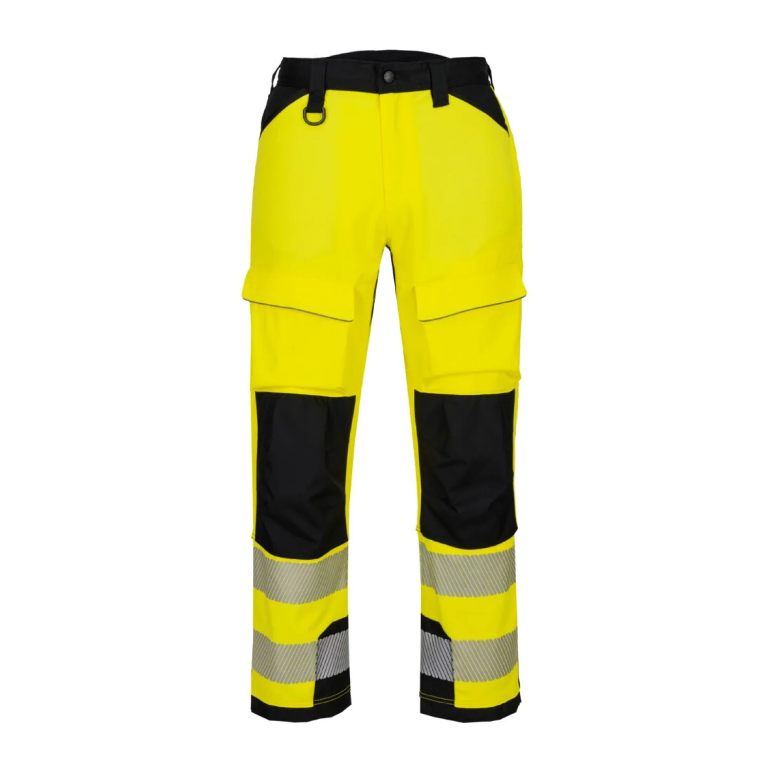 Portwest PW3 Hi-Vis hevederes nadrág sárga/fekete