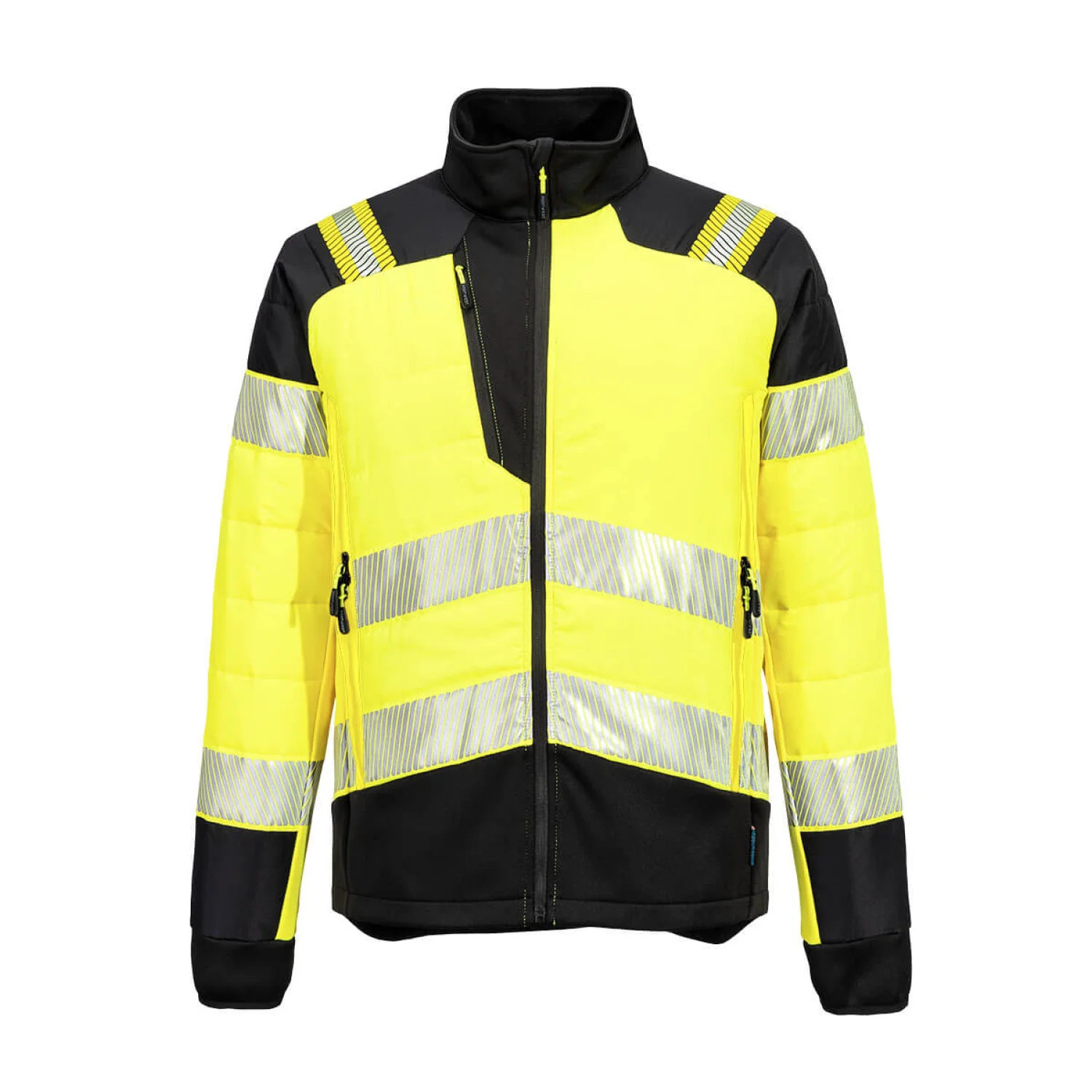 Portwest PW3 Hi-Vis Hybrid Baffle kabát sárga/fekete