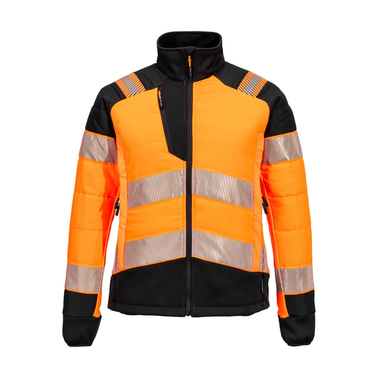 Portwest PW3 Hi-Vis Női Hybrid Baffle kabát narancs/fekete