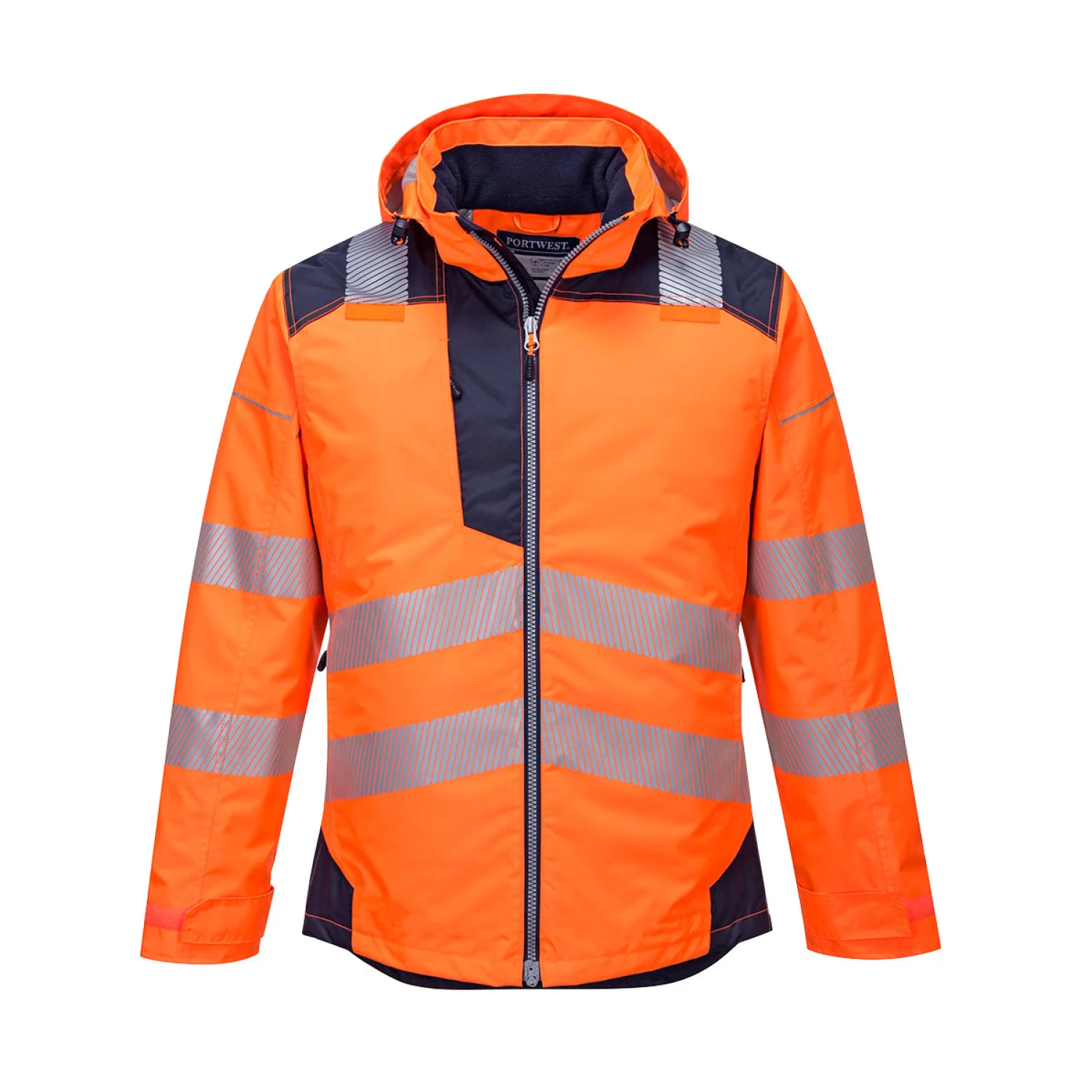 Portwest PW3 Hi-Vis télikabát Narancs/Navy