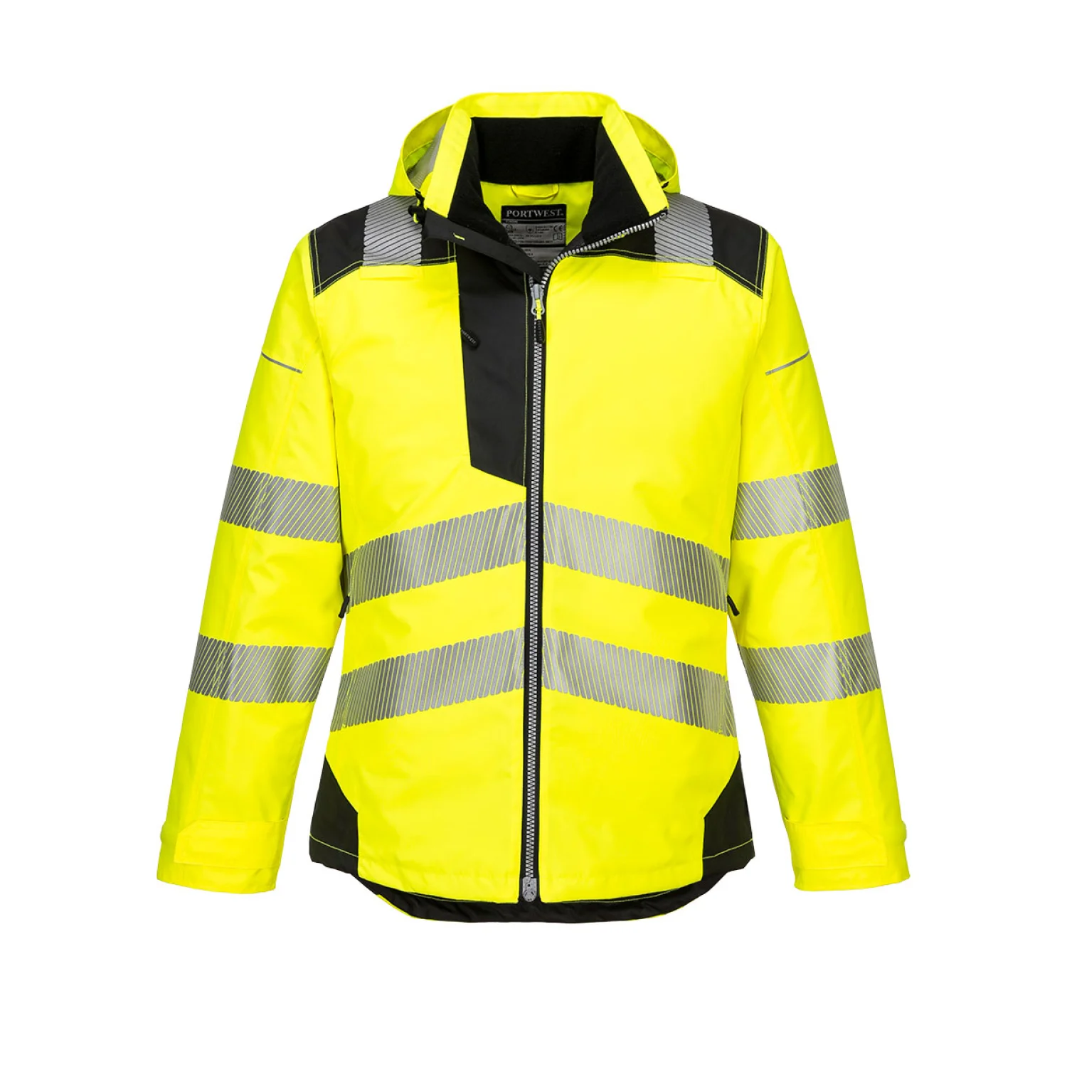 Portwest PW3 Hi-Vis télikabát Sárga/Fekete