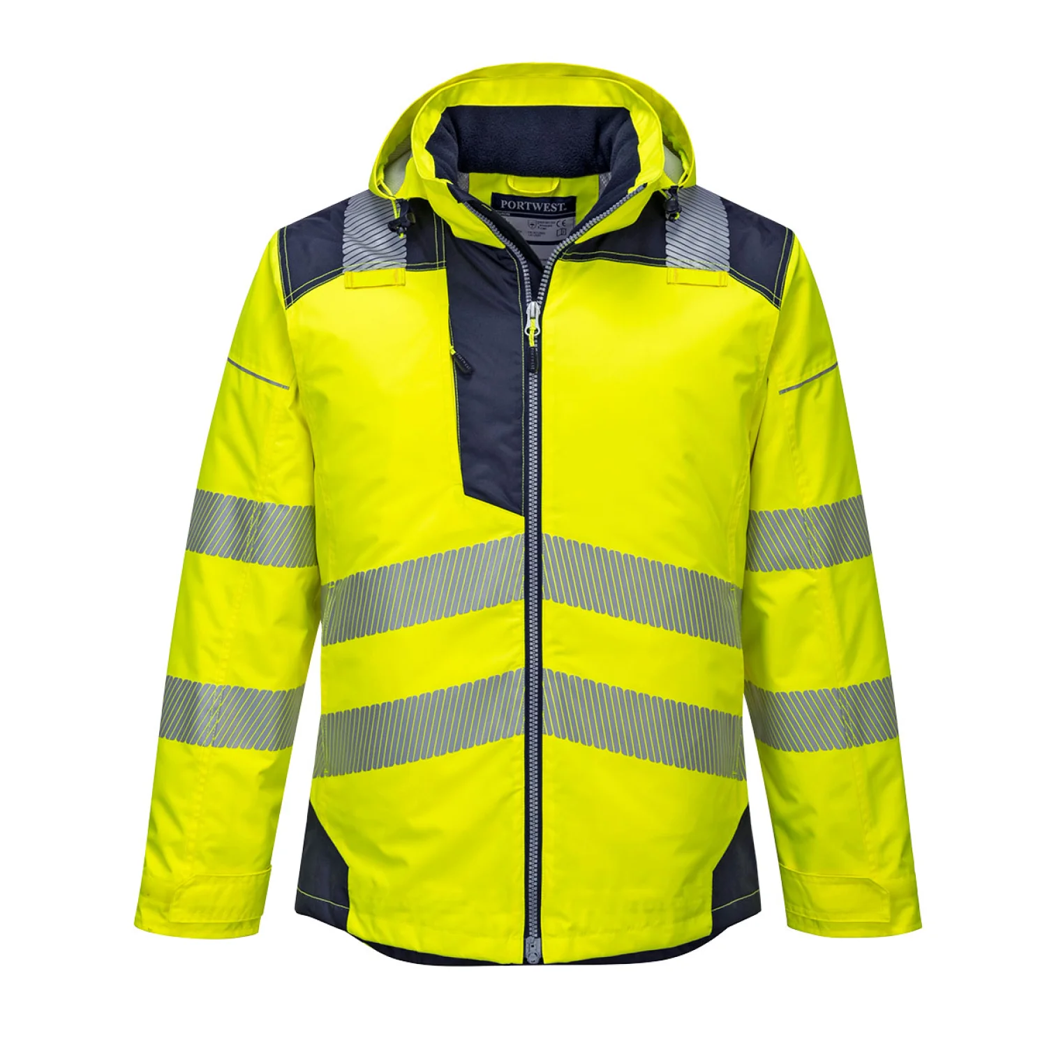 Portwest PW3 Hi-Vis télikabát Sárga/Navy