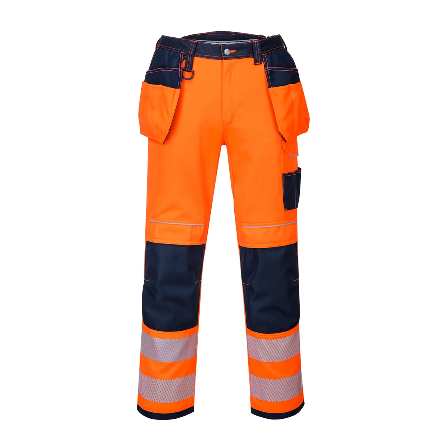 Portwest PW3 Hi-Vis Holster nadrág Narancs/Navy