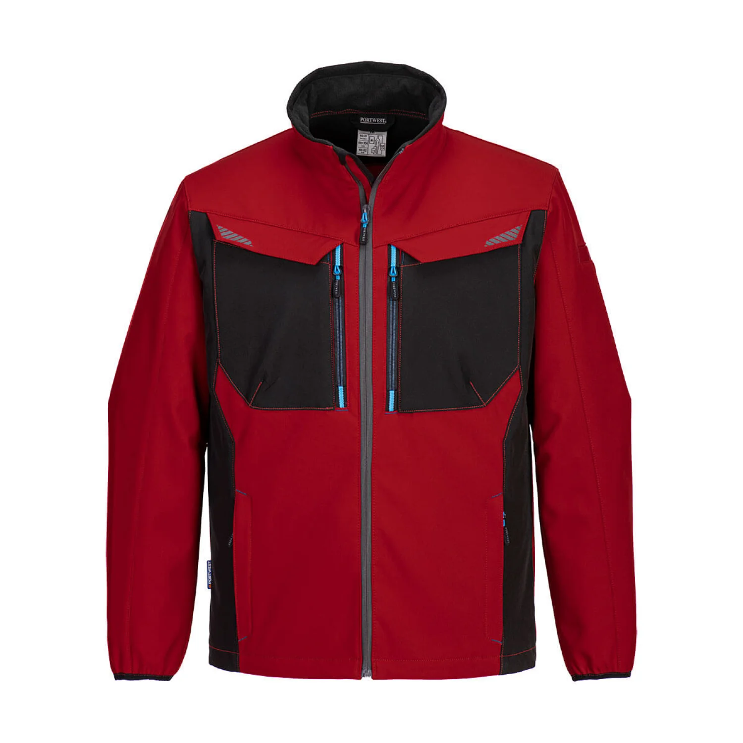 Portwest WX3 Softshell kabát mélypiros