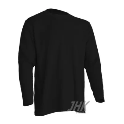 Men's T-shirt long sleeves fekete